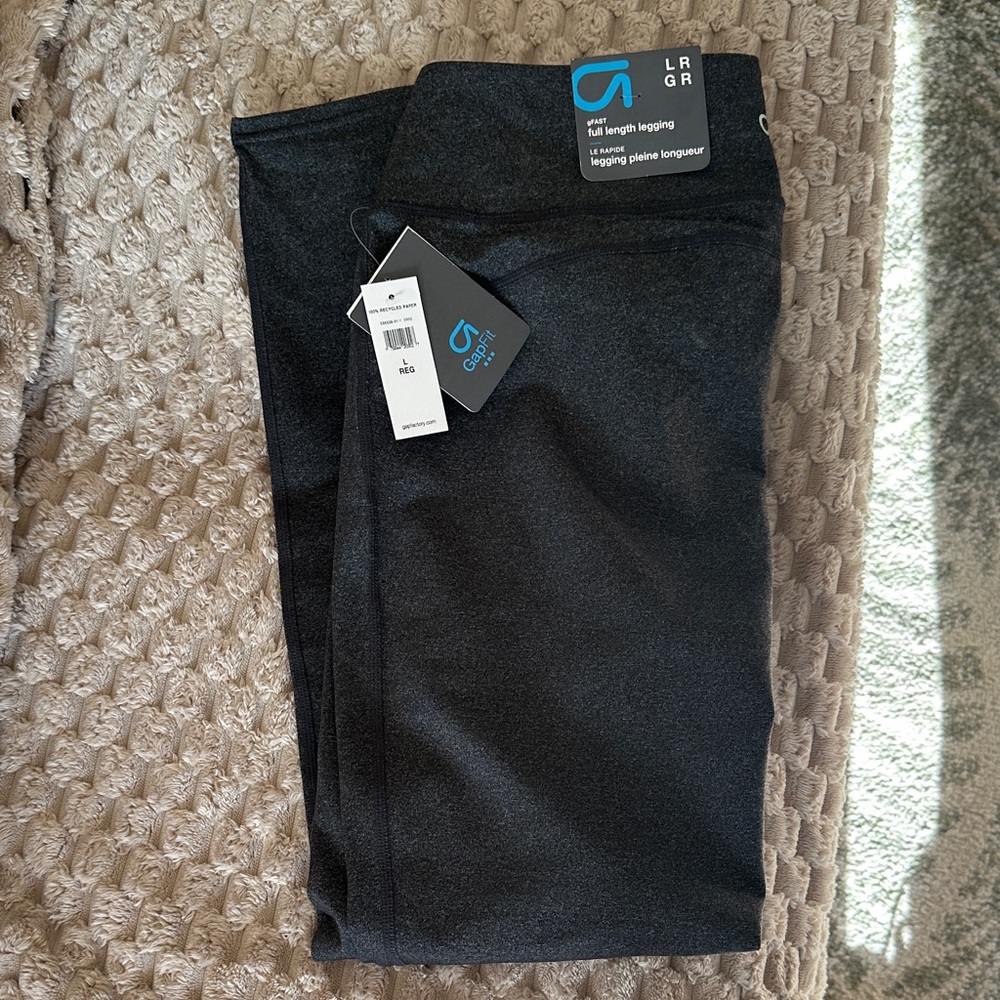 GAP Factory full length gray Leggings Large NWT